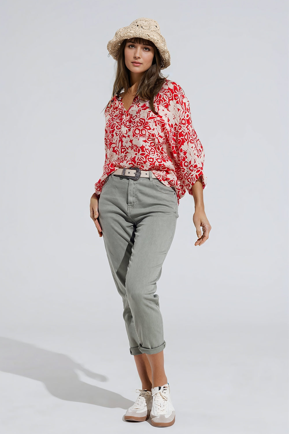 Calça Jeans Skinny Basic na cor Kakhi