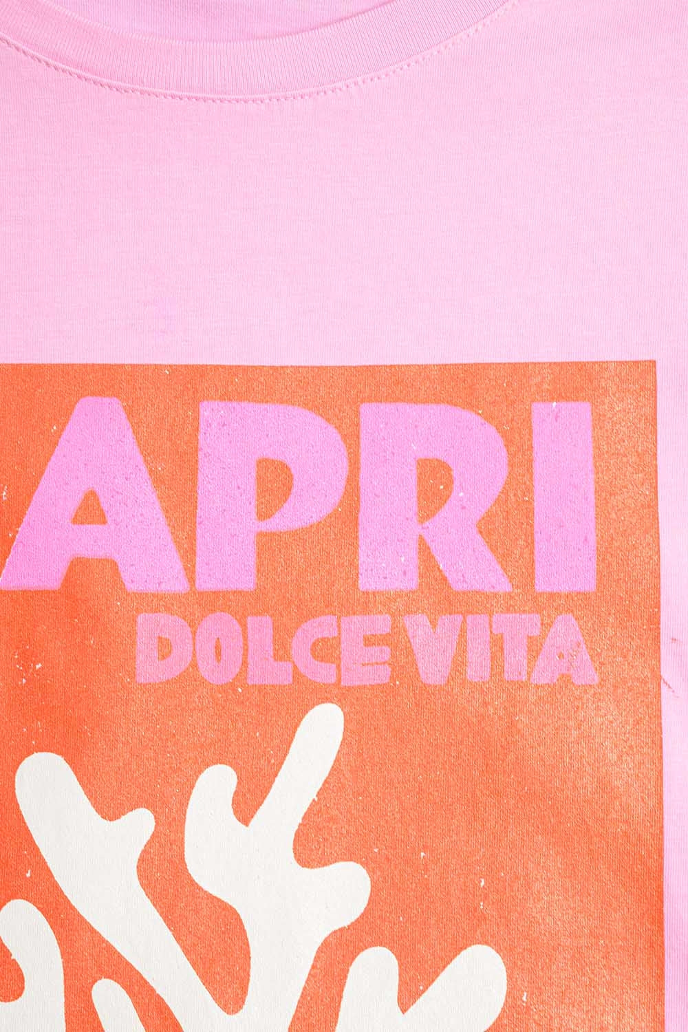 Camiseta Dolce Vita Baby Rosa Capri Feita na Itália