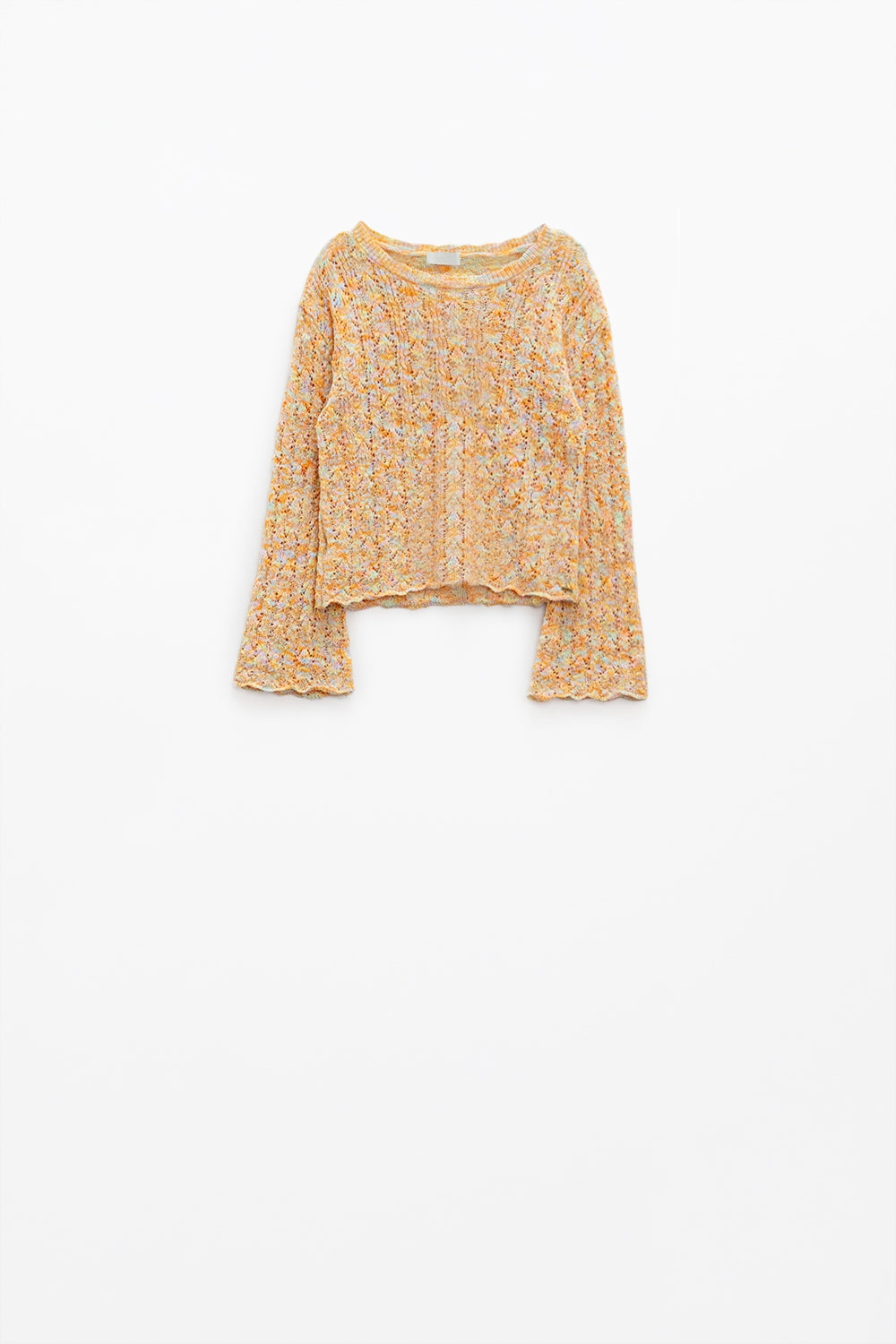 Camisola multicolorida com mangas largas
