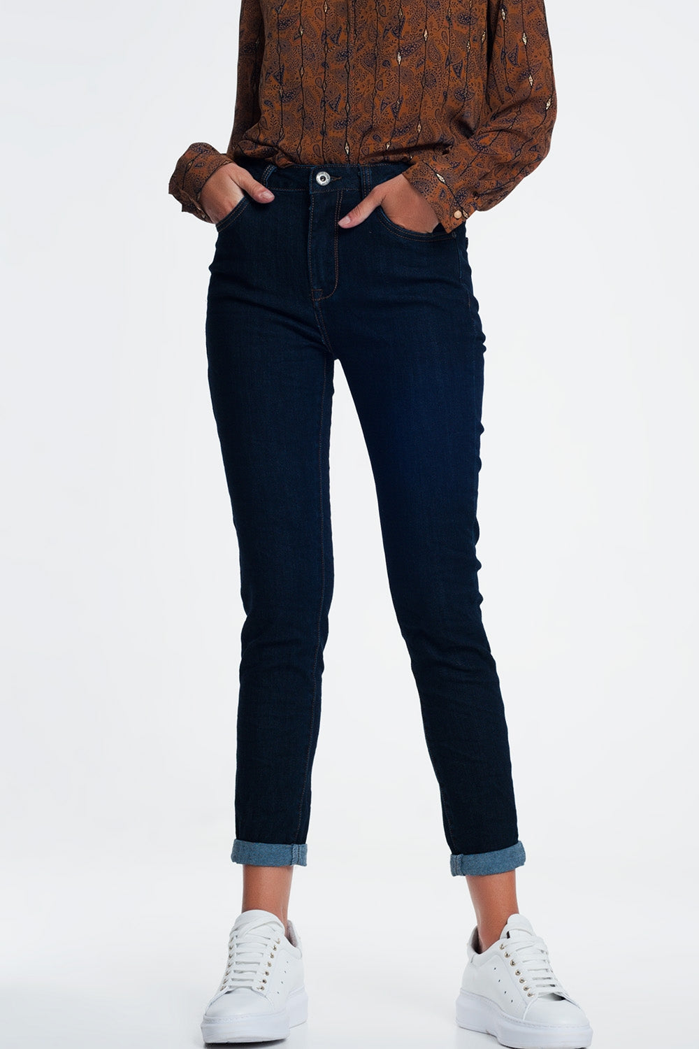 jeans clássico em azul