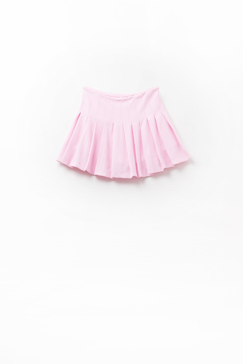 minissaia plissada cor-de-rosa