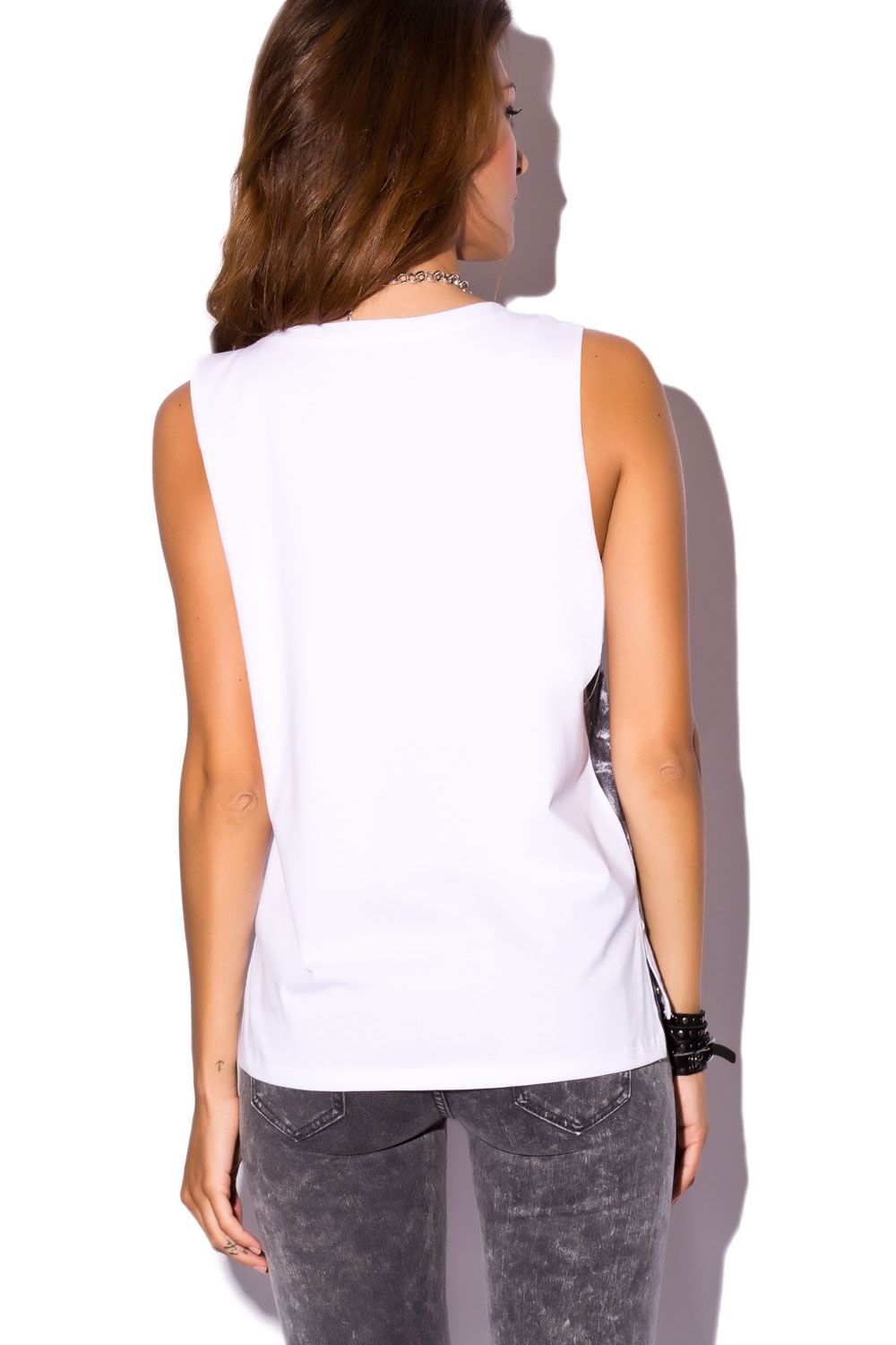 Camiseta estampada com bandeira