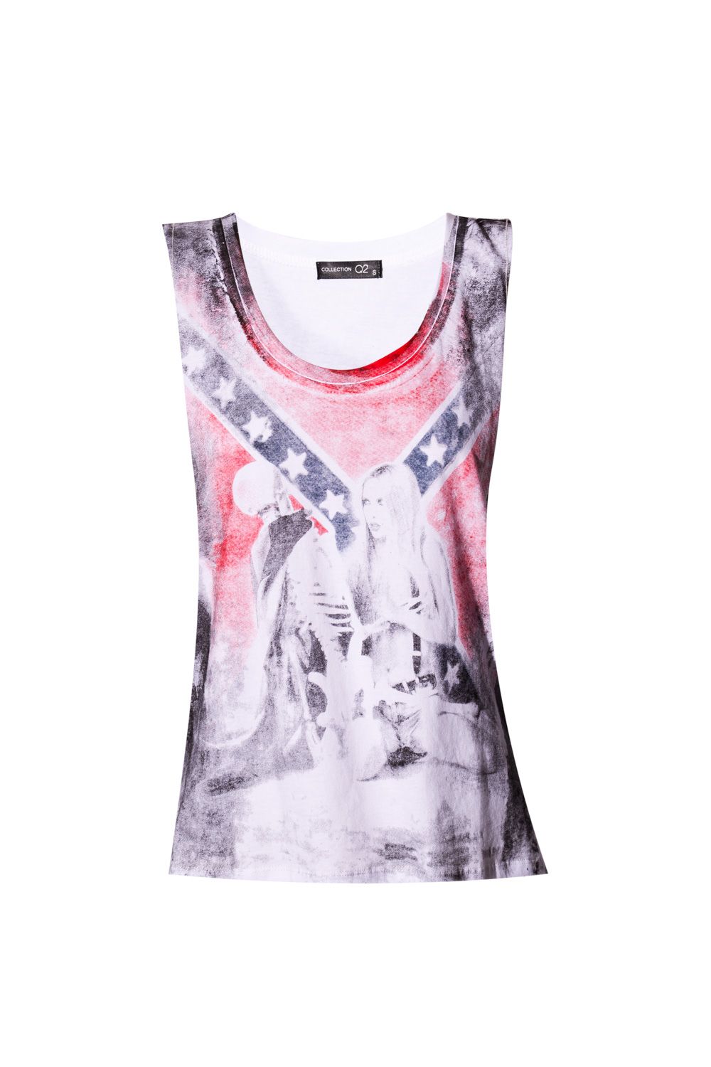 Camiseta estampada com bandeira