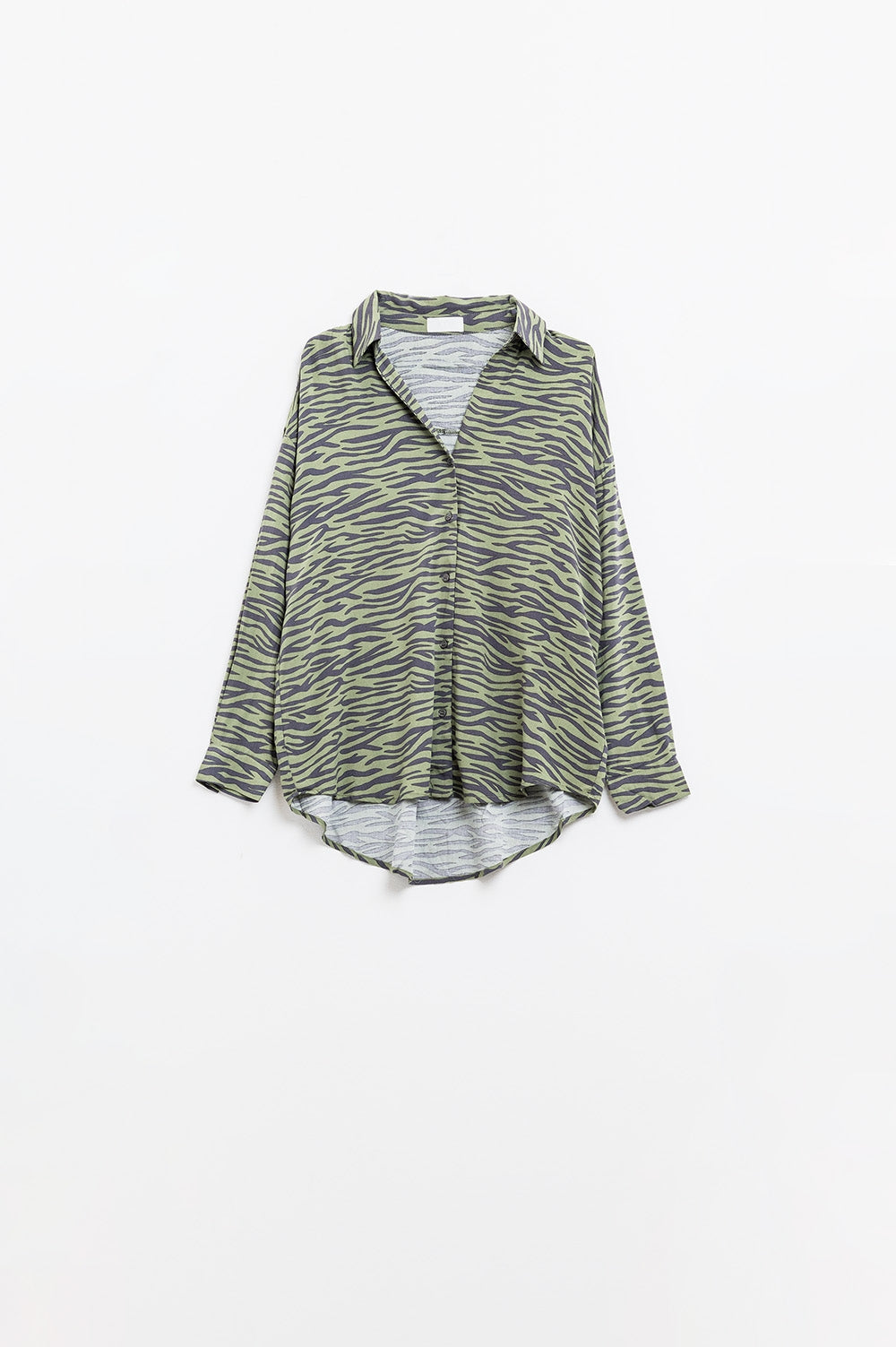 Camisa estampada zebra verde