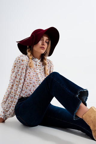 jeans escuro flare