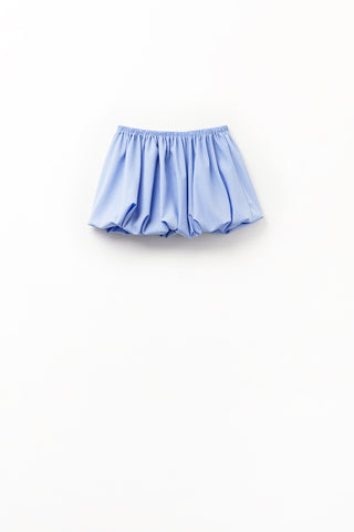 minissaia balão de popelina azul