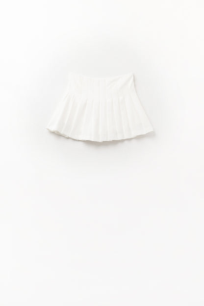 minissaia plissada branca