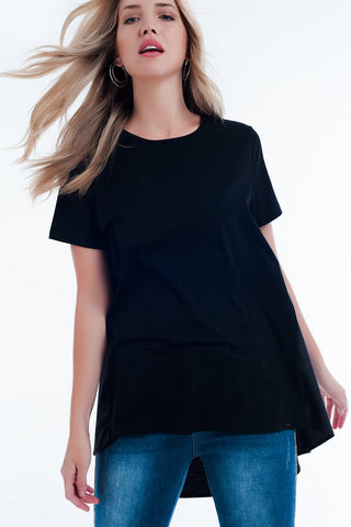 Vestido camiseta preto