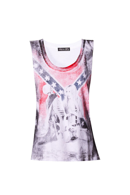 Camiseta estampada com bandeira